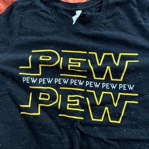 Star Wars Disney Pew Pew Pew Speckled T-shirt